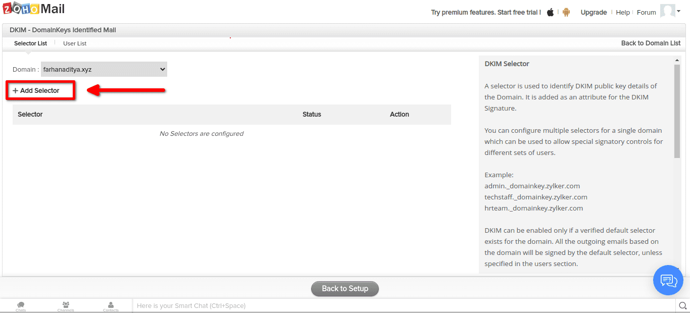 Cara setting email dengan custom domain di Zoho