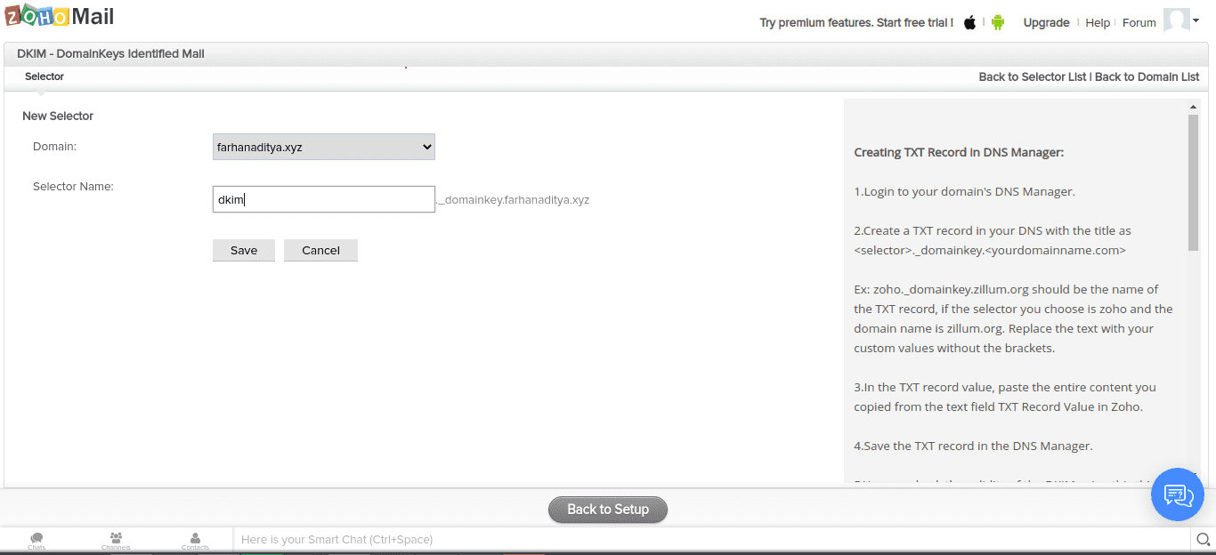 Cara setting email dengan custom domain di Zoho