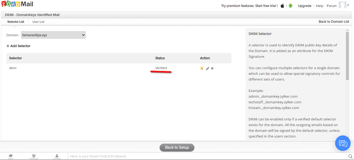 Cara setting email dengan custom domain di Zoho