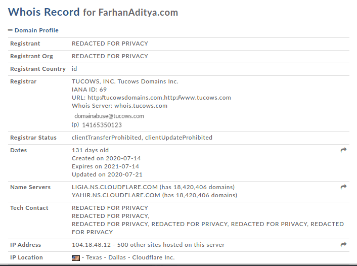 Whois Database